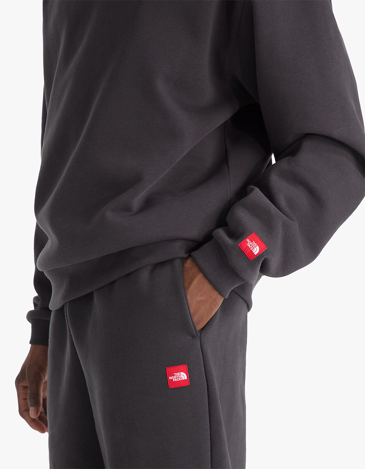 TNF Red Box Hoodie - Obsidian