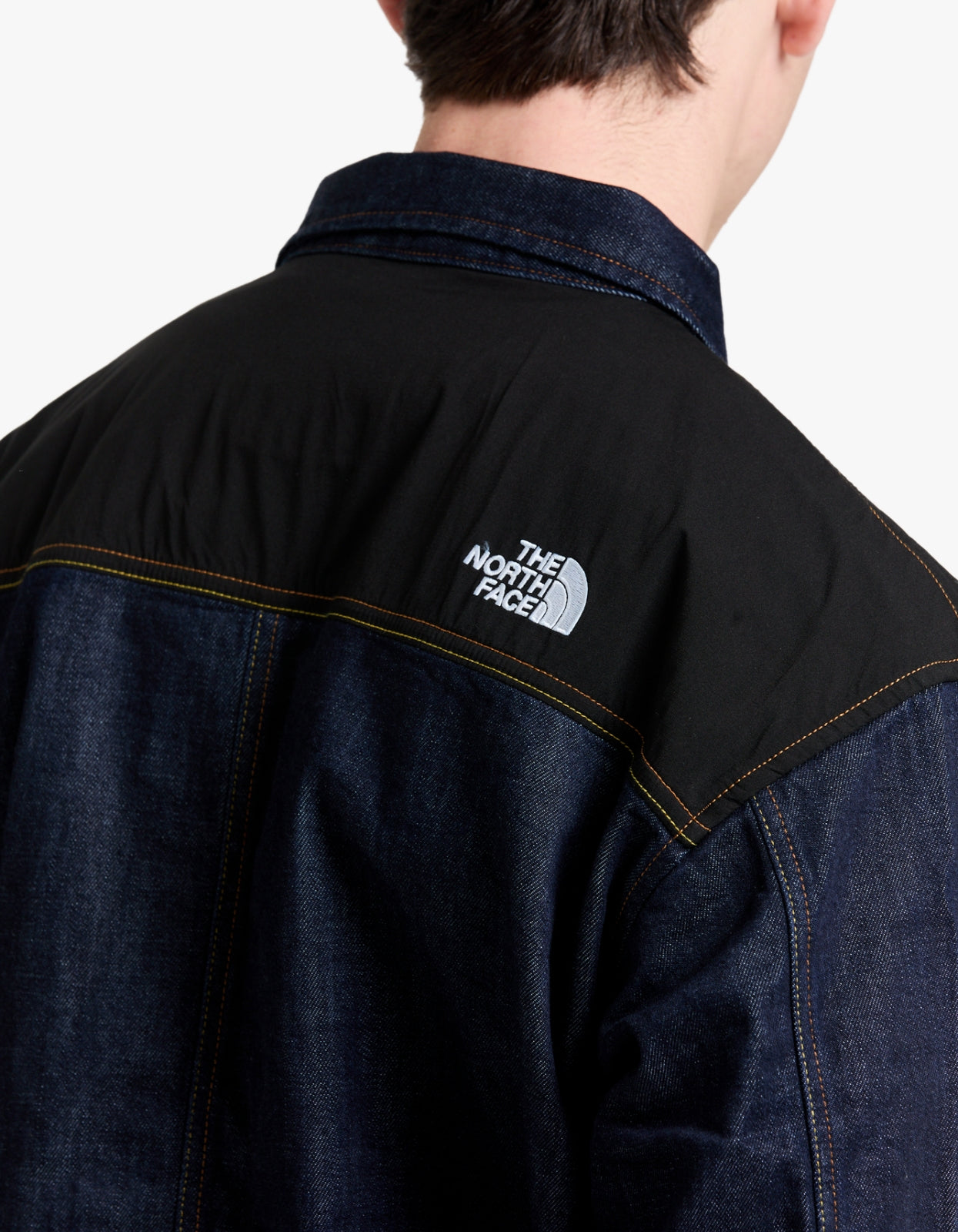 Mens Denim Jacket Cordura AP - Dark Indigo Denim Wash/Black