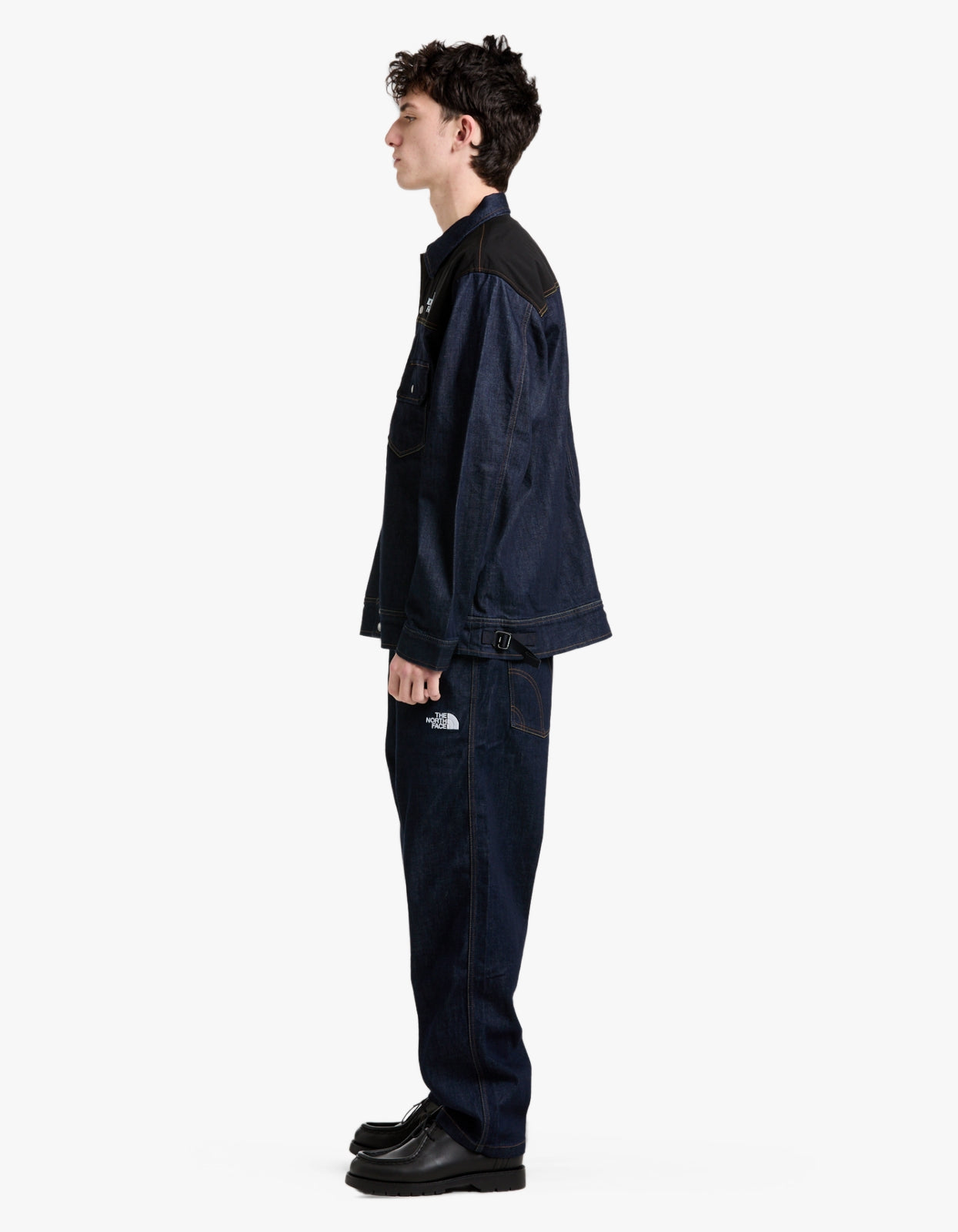 Mens Denim Jacket Cordura AP - Dark Indigo Denim Wash/Black
