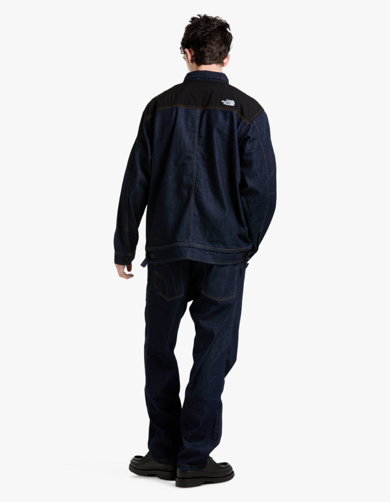 Mens Denim Jacket Cordura AP - Dark Indigo Denim Wash/Black