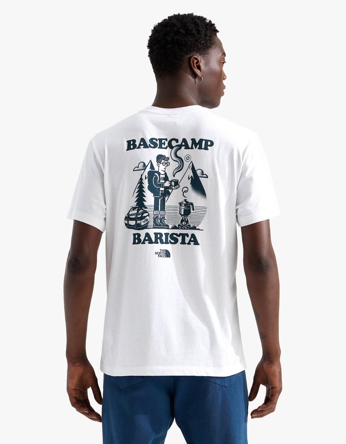 Basecamp Barista S/S Tee - TNF White/Pacific Teal