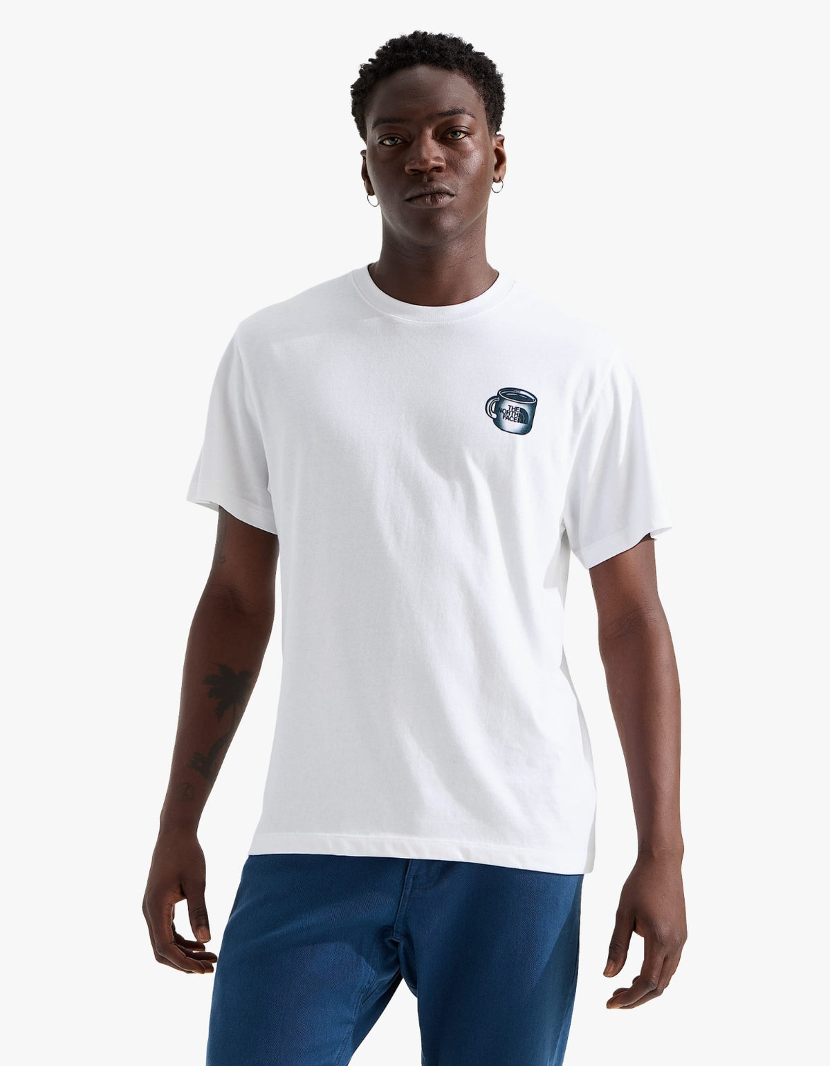 Basecamp Barista S/S Tee - TNF White/Pacific Teal