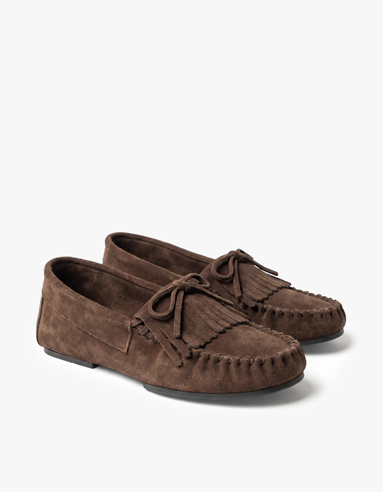 Tula Moccasin - Dark Brown Suede