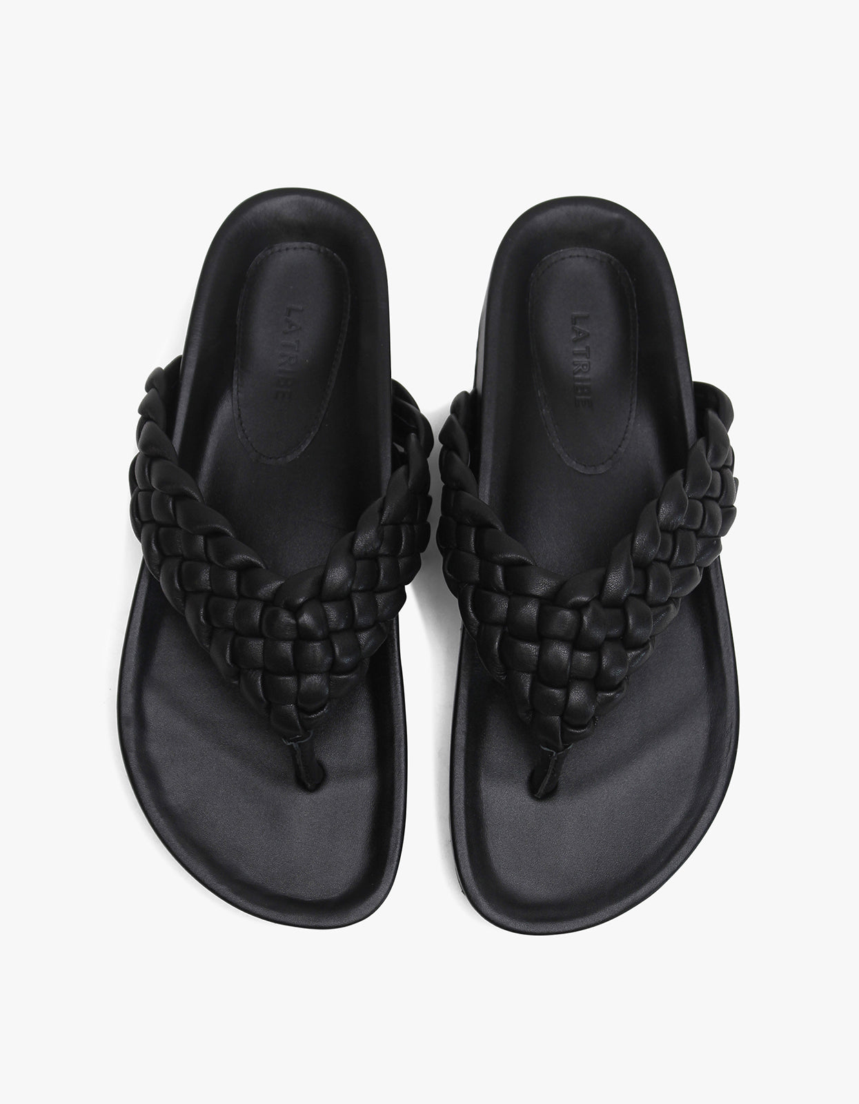 Braided Thong - Black