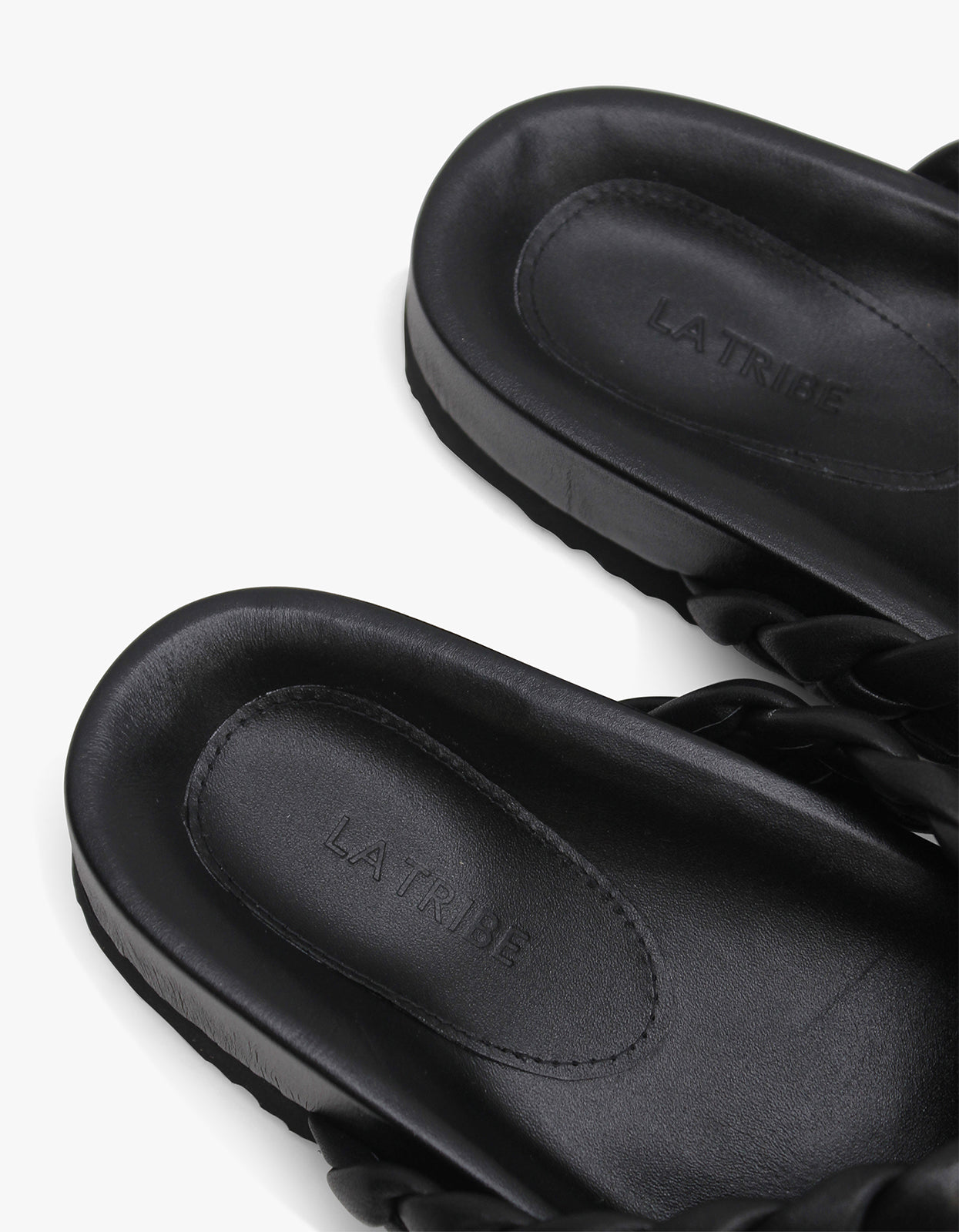 Braided Thong - Black