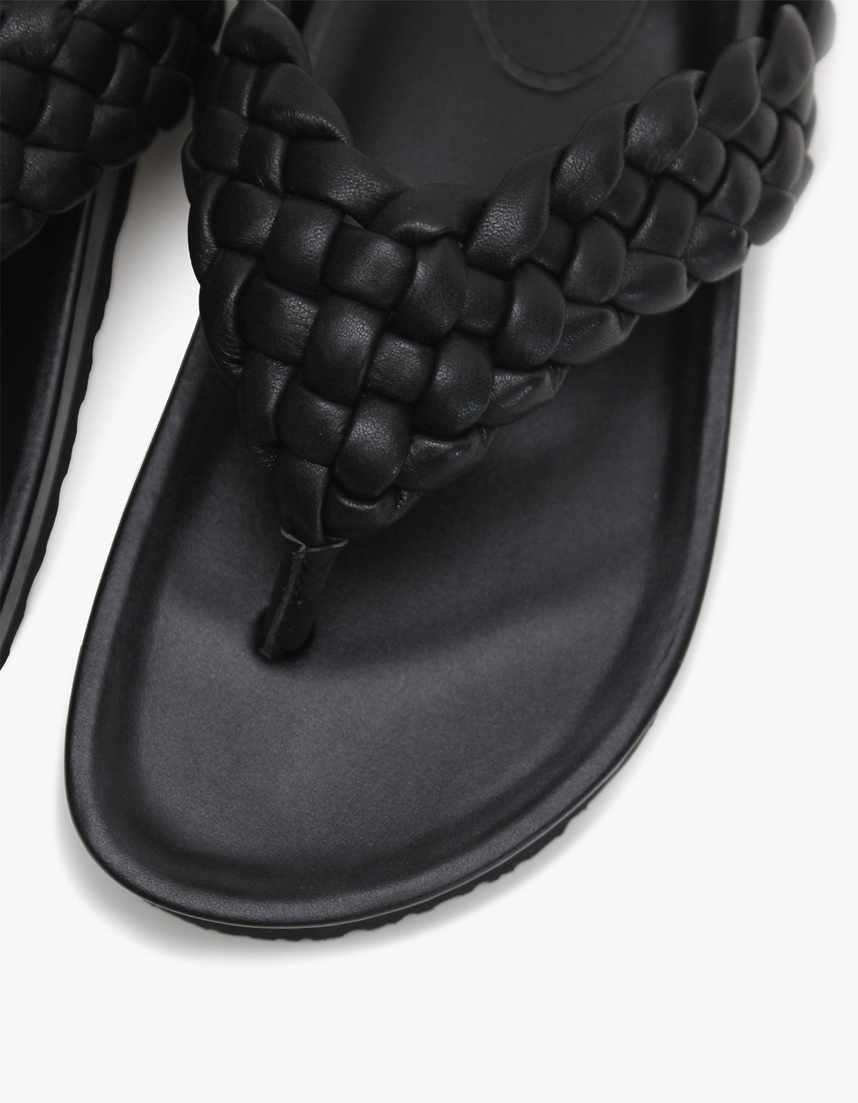 Braided Thong - Black