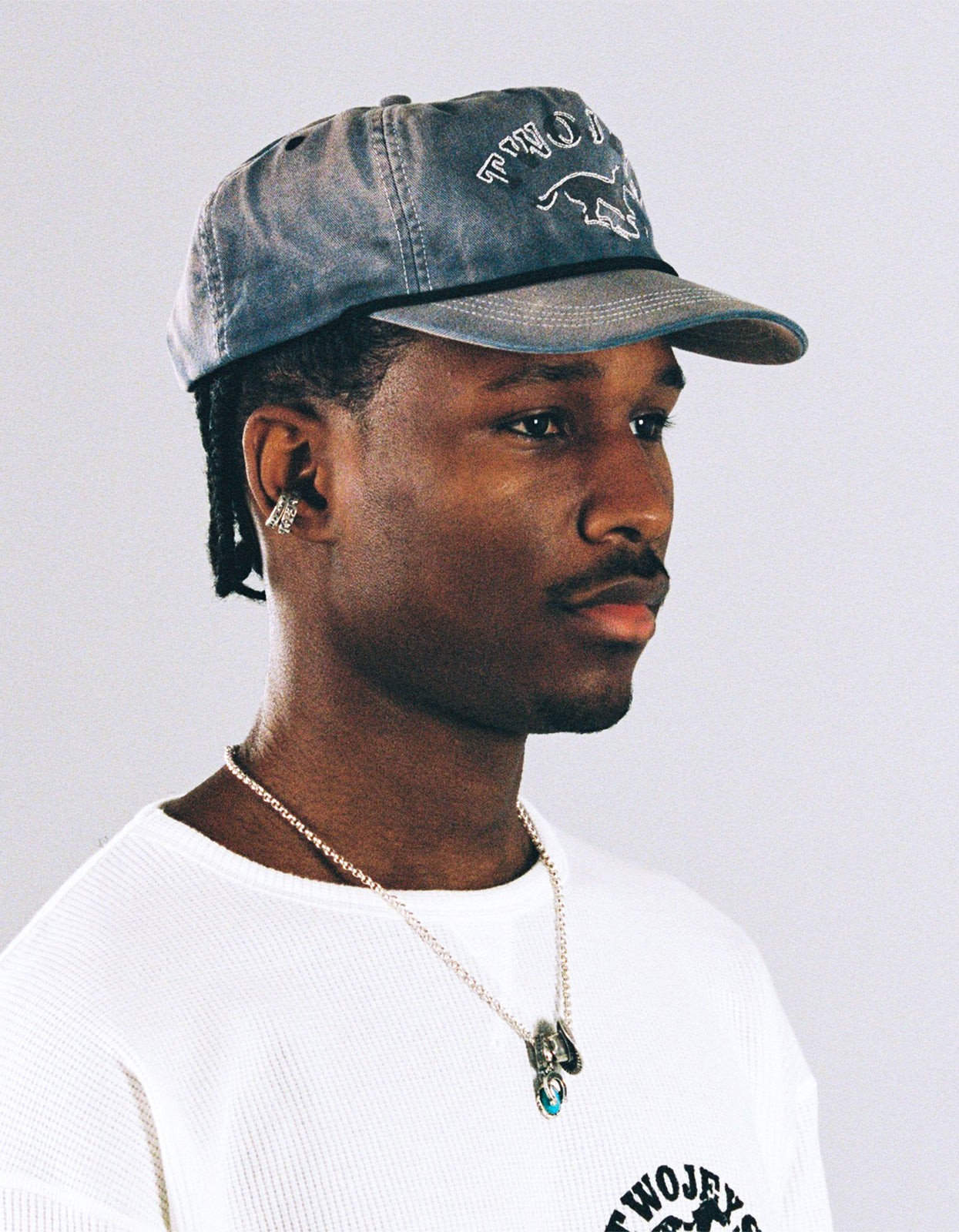 Sunfaded Blue Cap - Blue