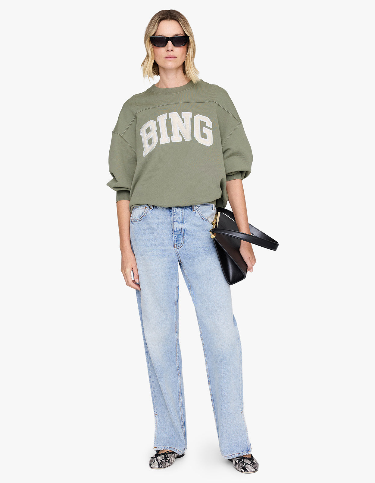 Trenton Sweatshirt Bing - Washed Olive