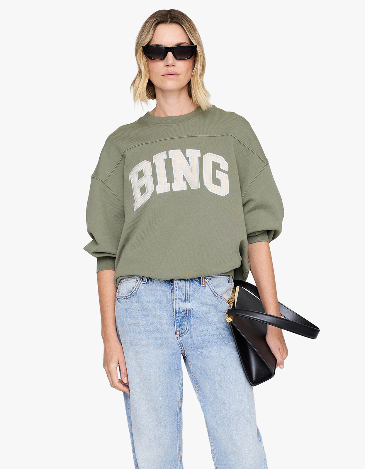 Trenton Sweatshirt Bing - Washed Olive