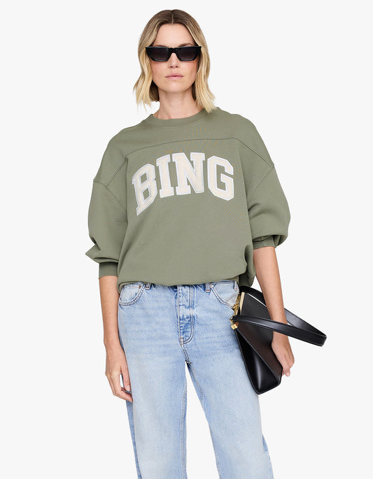 Trenton Sweatshirt Bing - Washed Olive