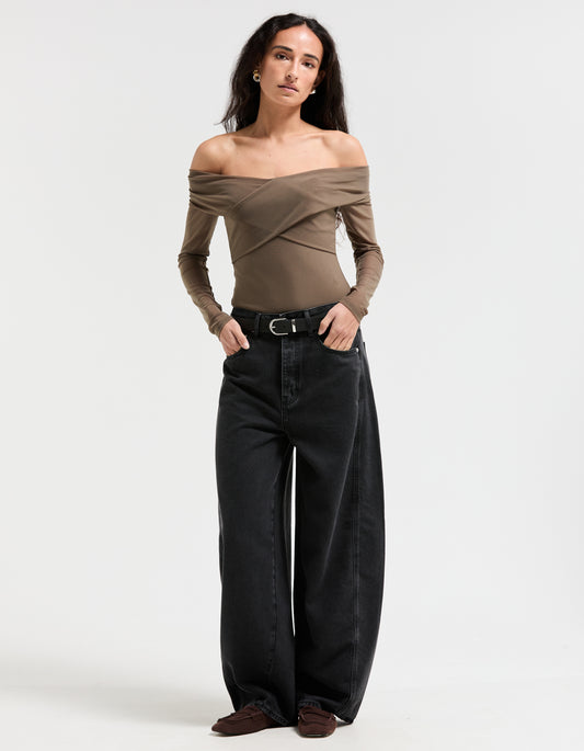 Tulip Bodysuit - Cocoa