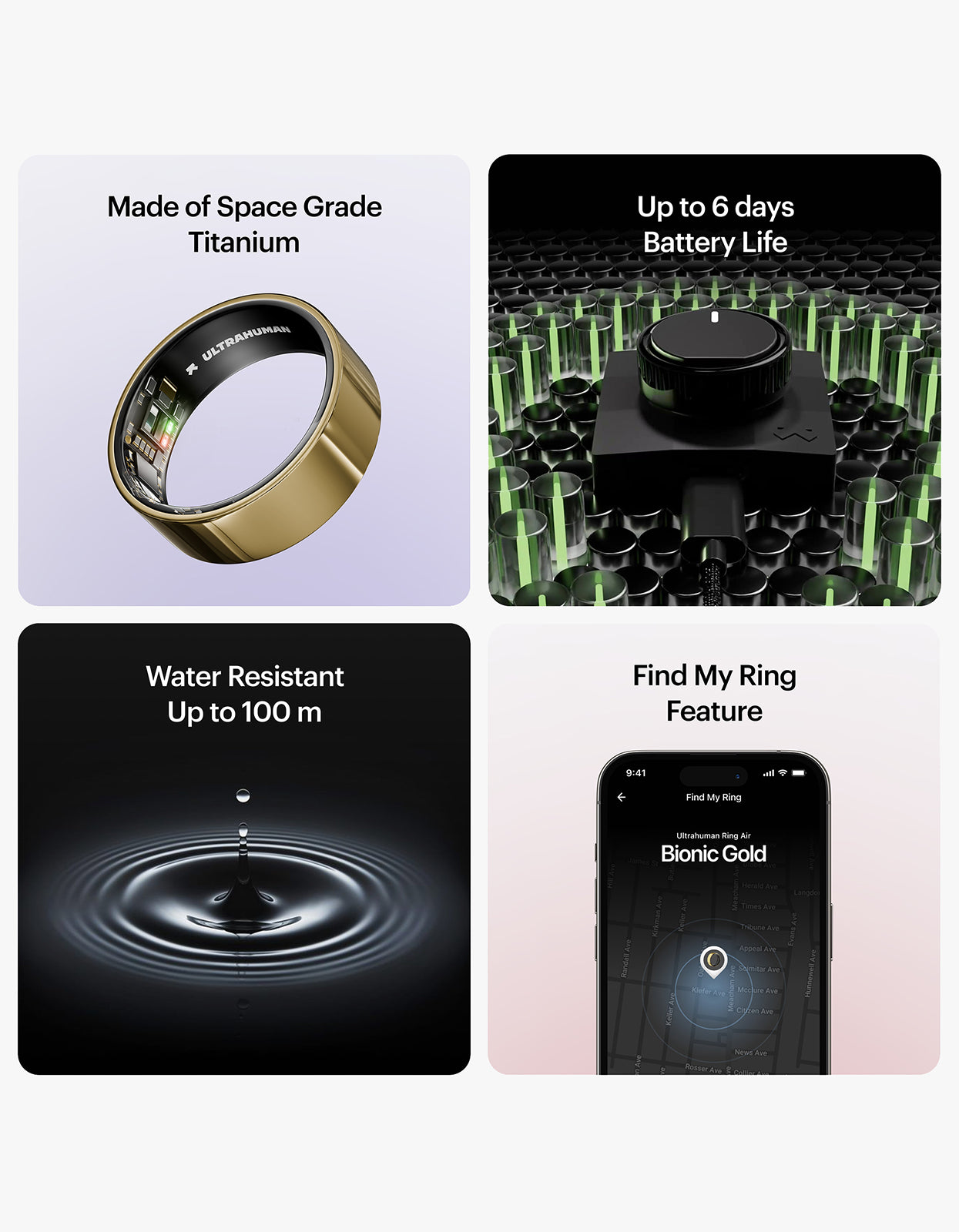 Ultrahuman Ring AIR - Bionic Gold