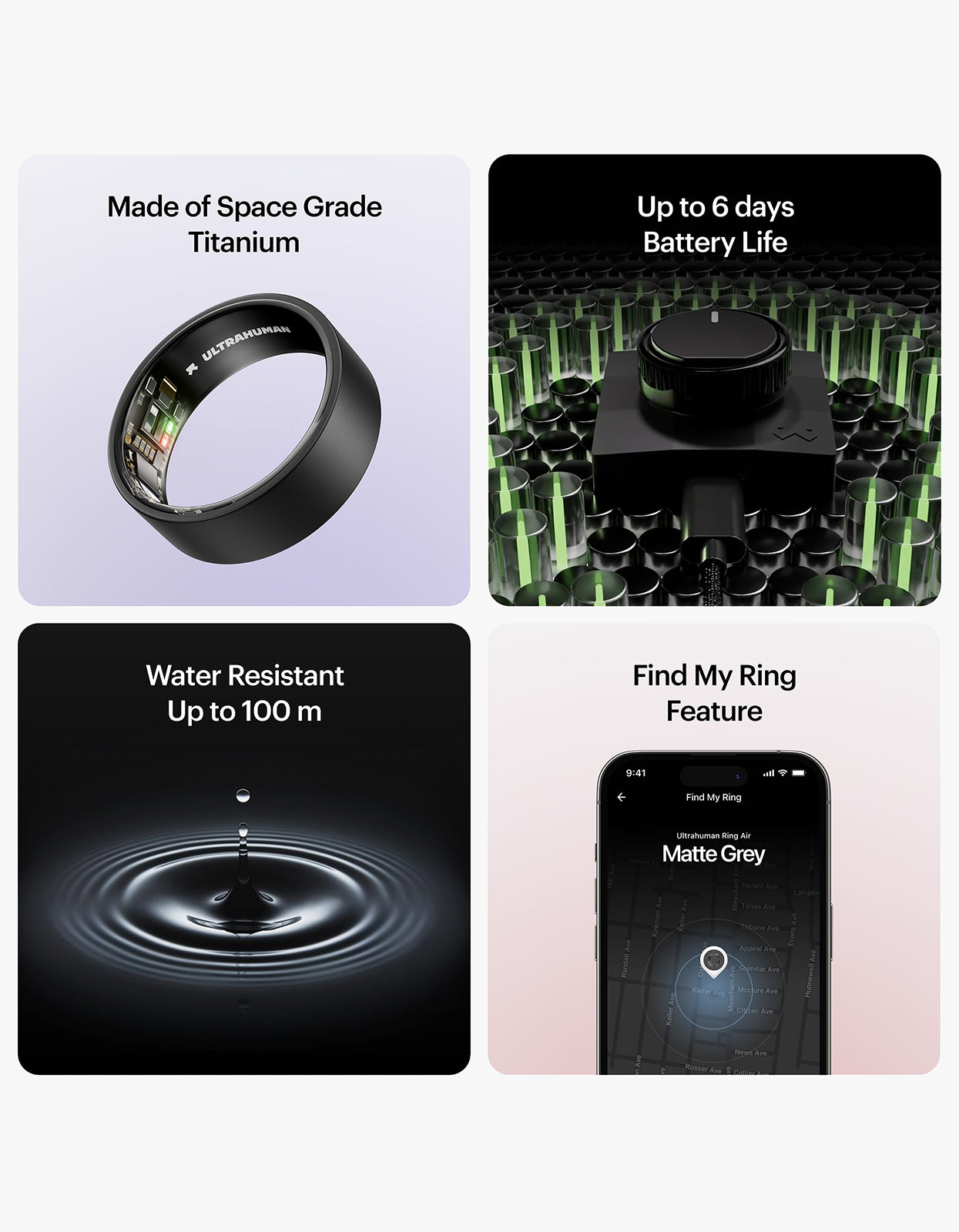 Ultrahuman Ring AIR - Matte Grey