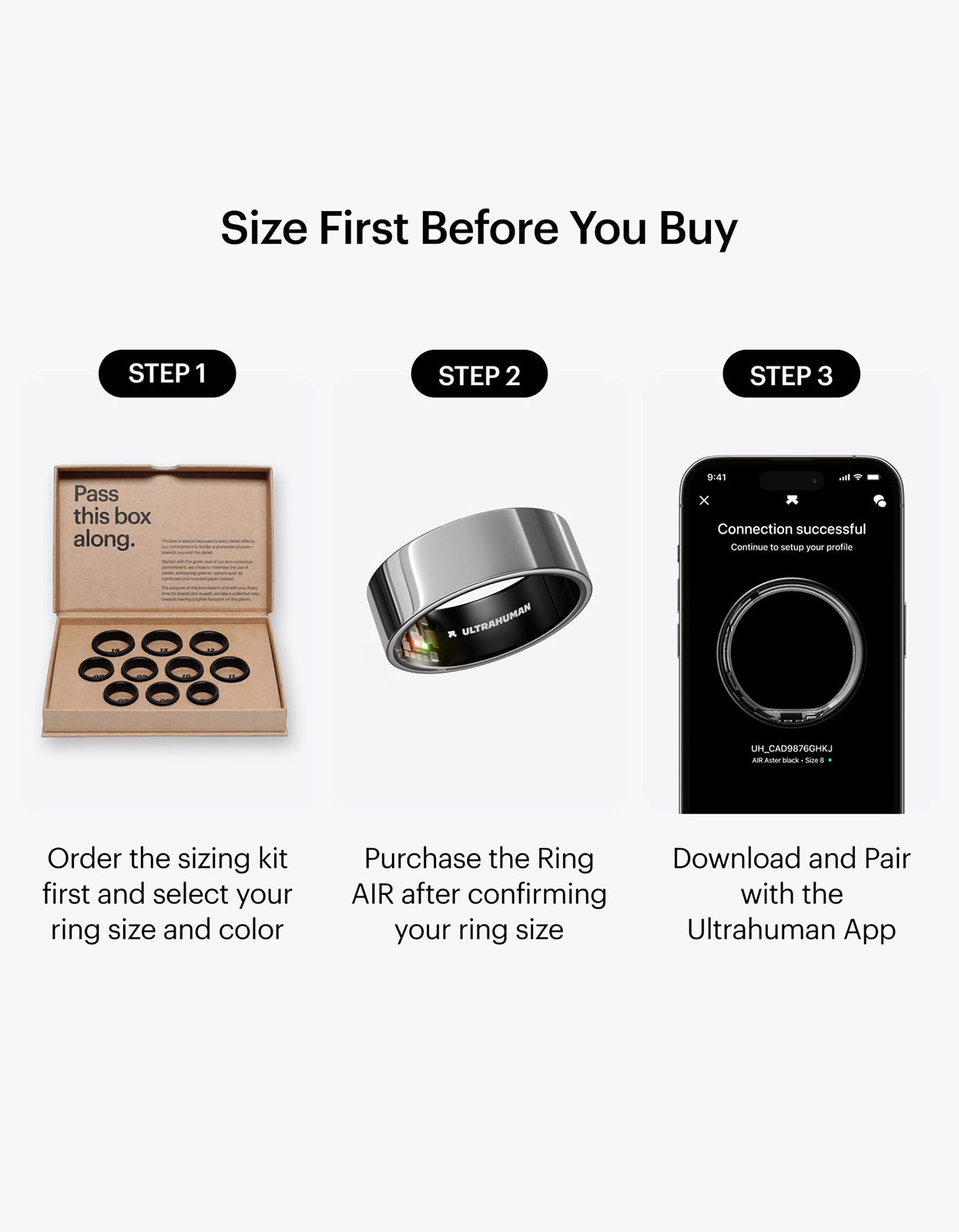 Ultrahuman Ring AIR - Space Silver