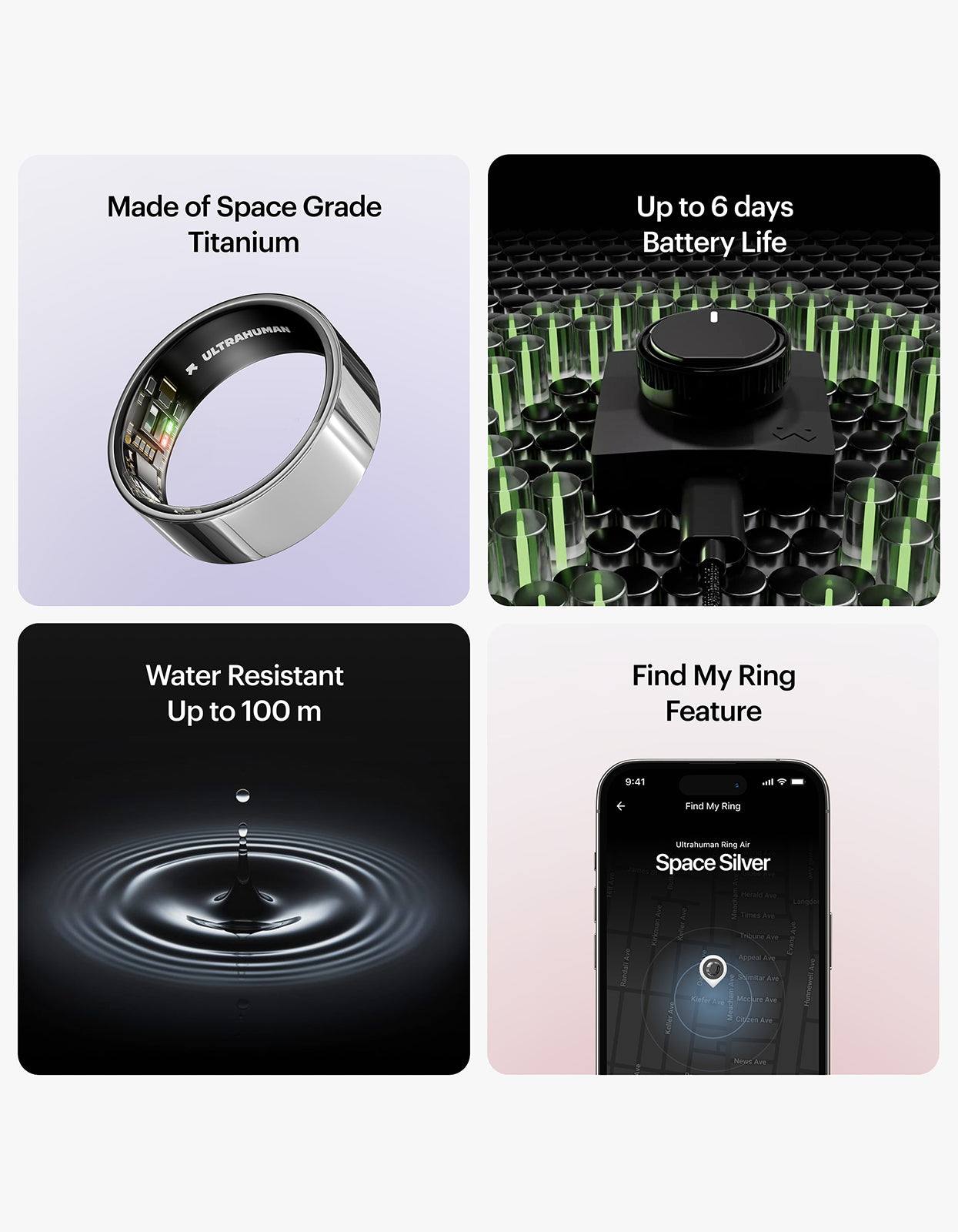 Ultrahuman Ring AIR - Space Silver