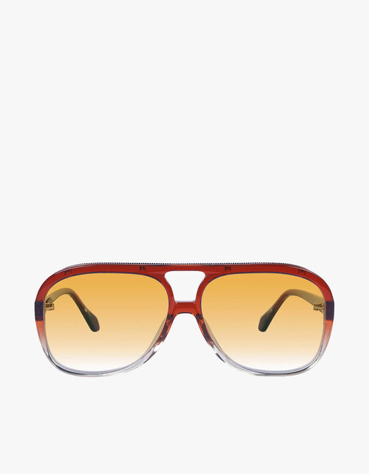 Bang Bang Sunglasses - Burnt Orange To Crystal Fade