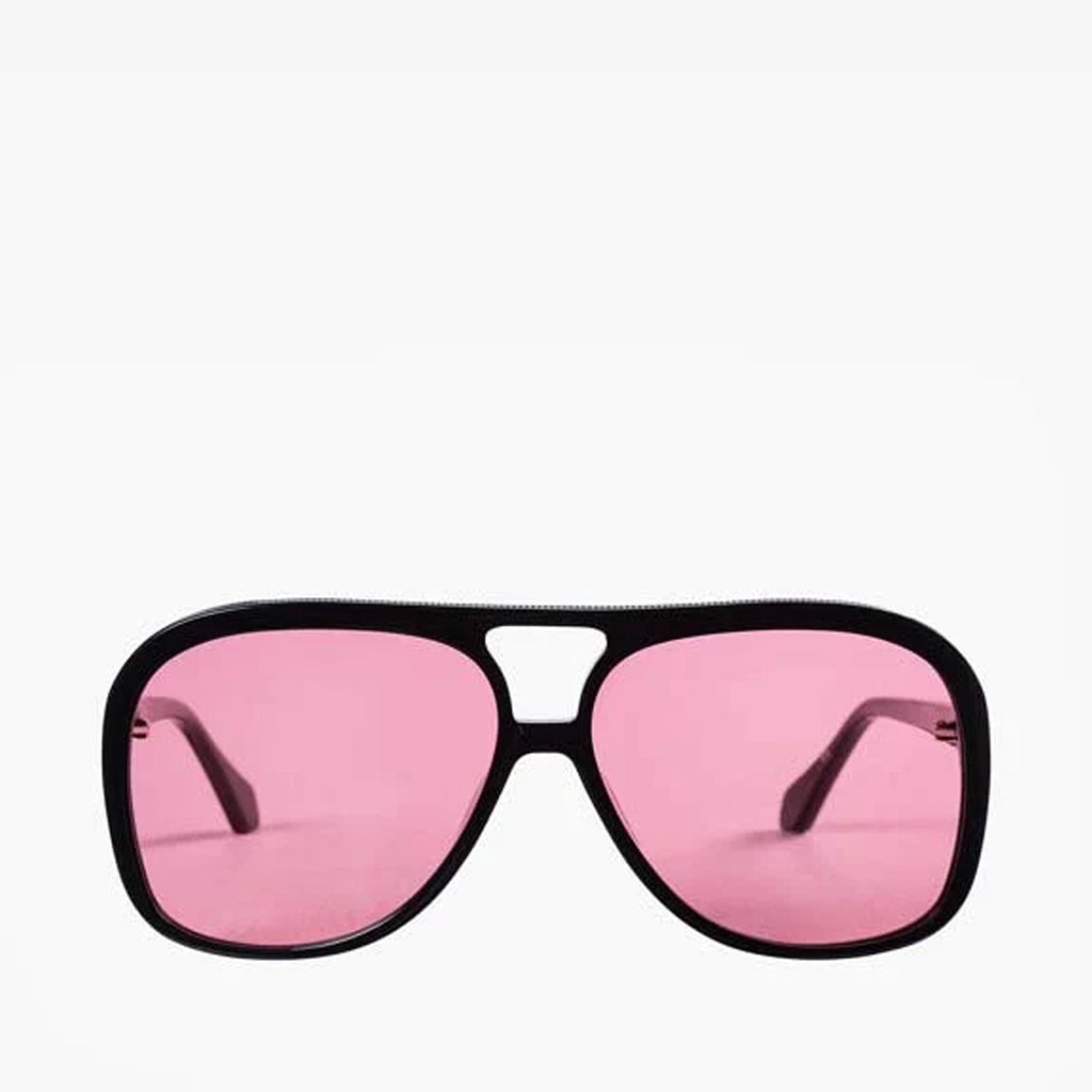 Superette | Bang Sunglasses - Gloss Black/Rose Lens