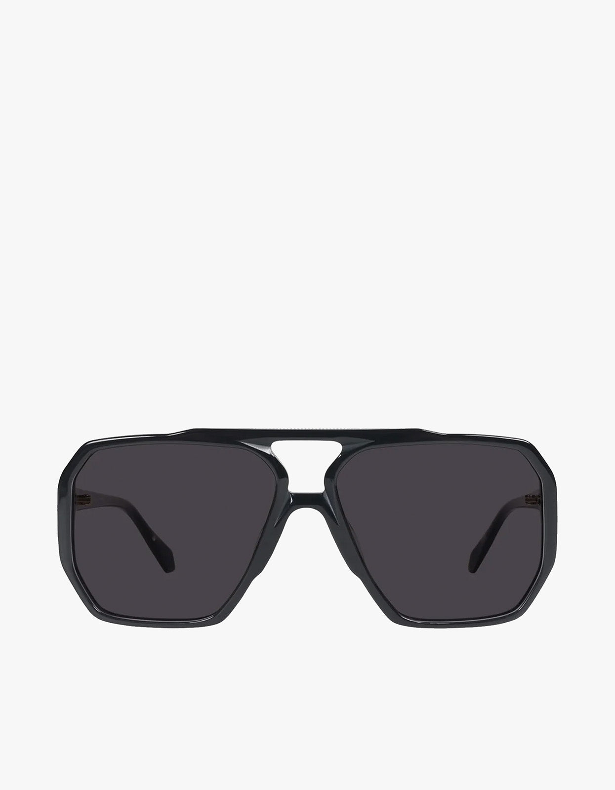 Rodeo Sunglasses - Gloss Black With Gold Metal /Black