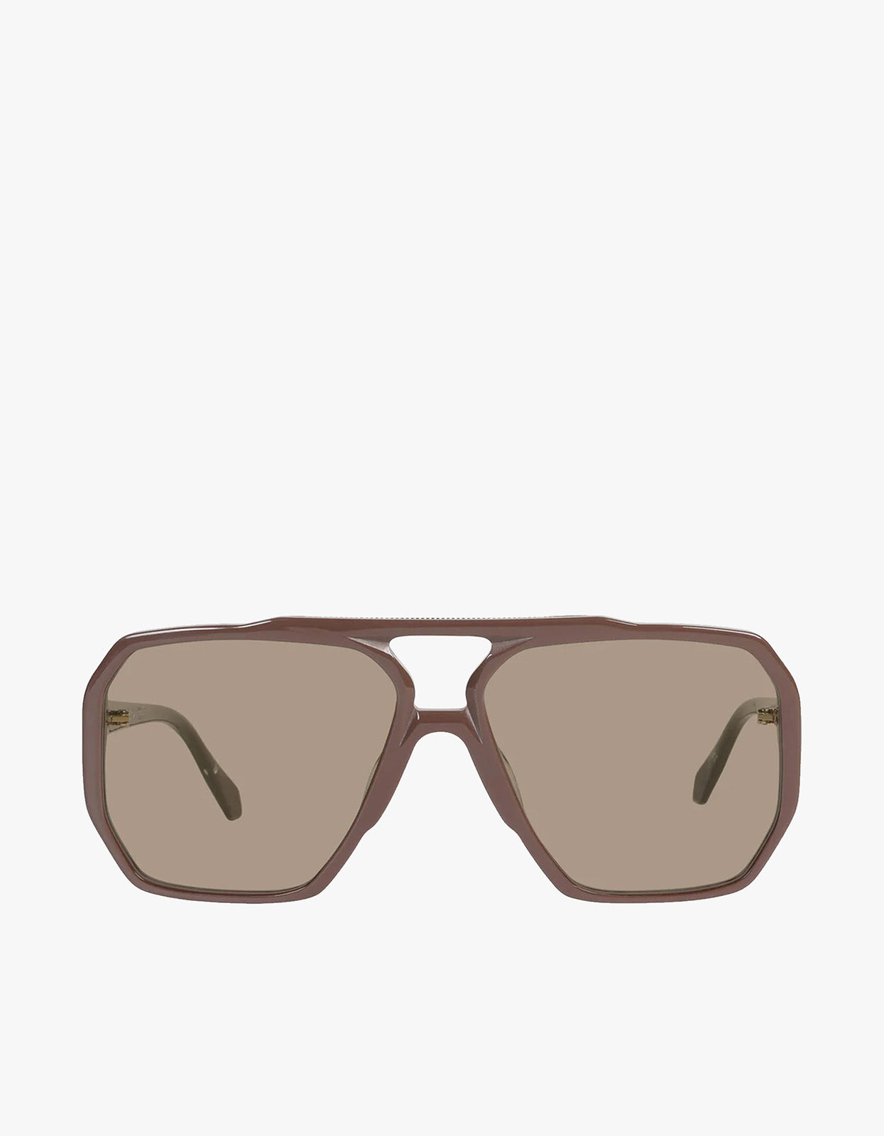 Rodeo Sunglasses - Chocolate With Gold Metal /Light Brown