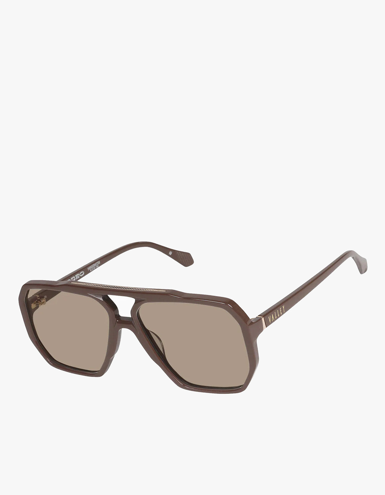 Rodeo Sunglasses - Chocolate With Gold Metal /Light Brown