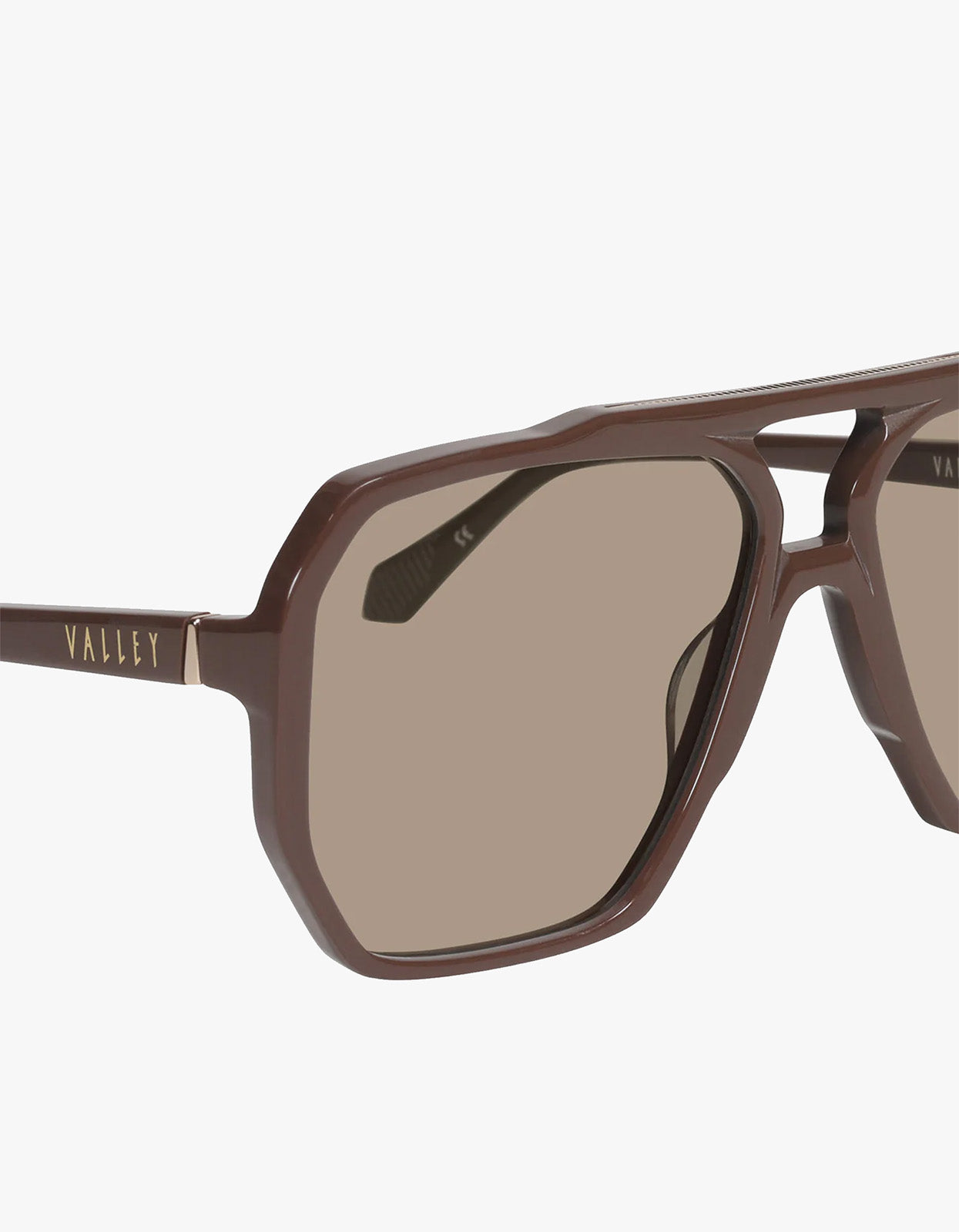 Rodeo Sunglasses - Chocolate With Gold Metal /Light Brown