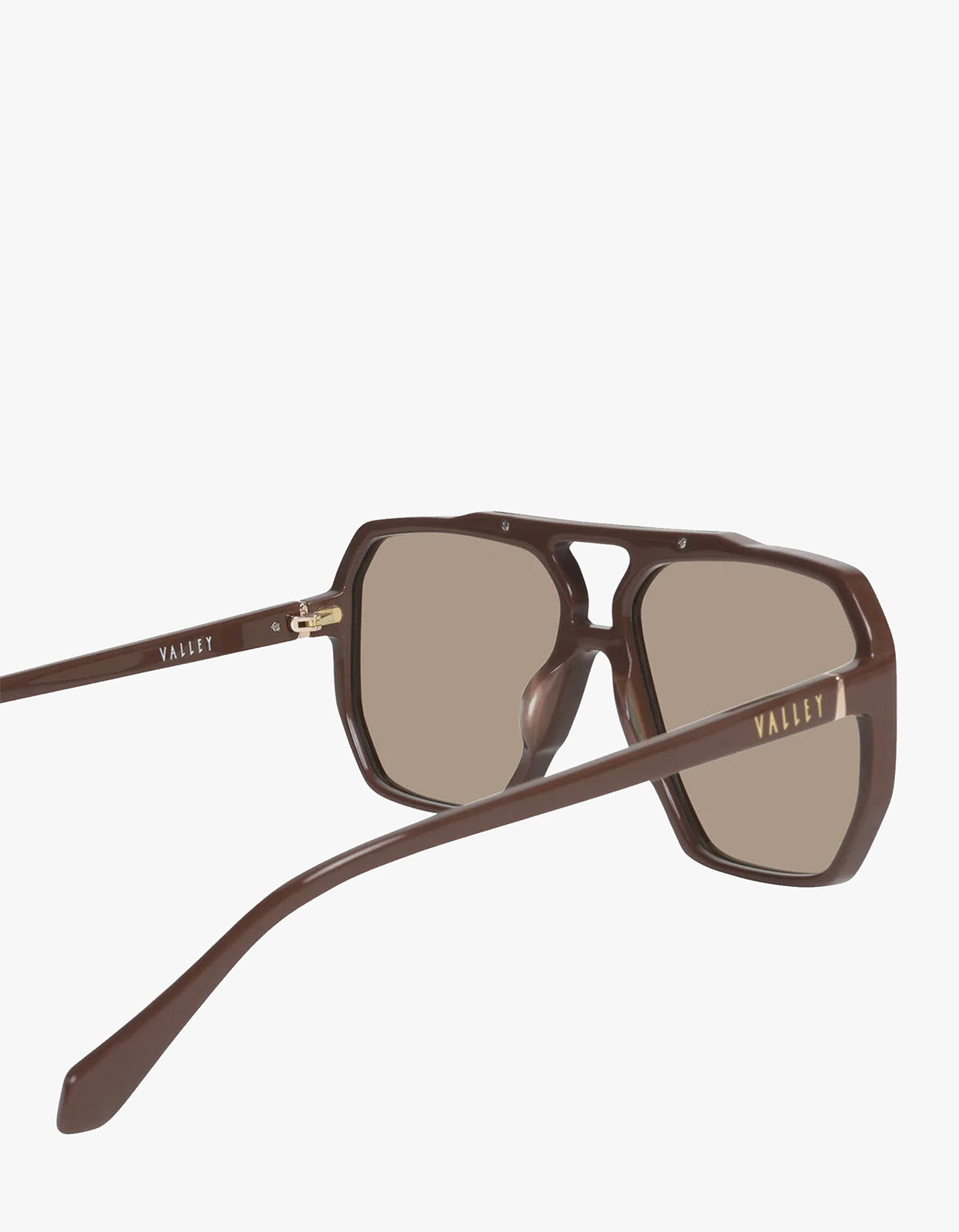 Rodeo Sunglasses - Chocolate With Gold Metal /Light Brown