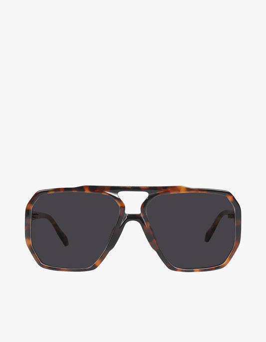 Rodeo Sunglasses - Dark Tort With Gold Metal /Black