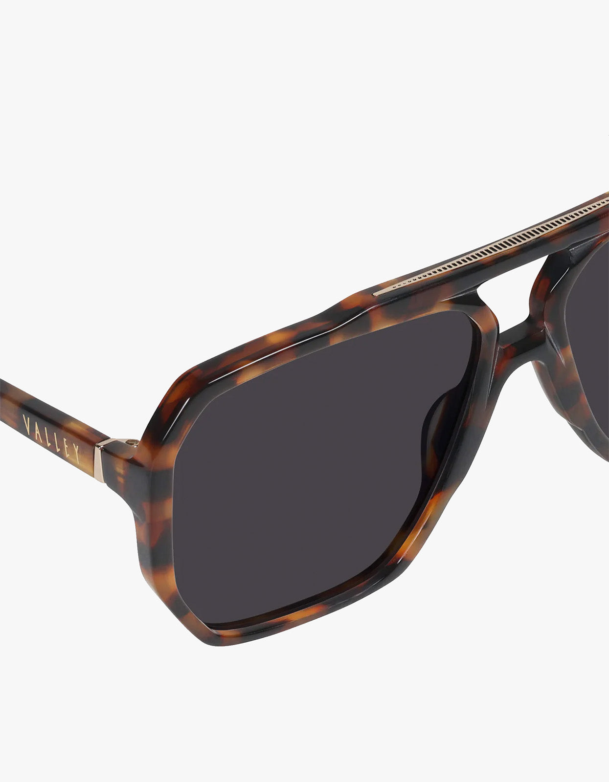 Rodeo Sunglasses - Dark Tort With Gold Metal /Black