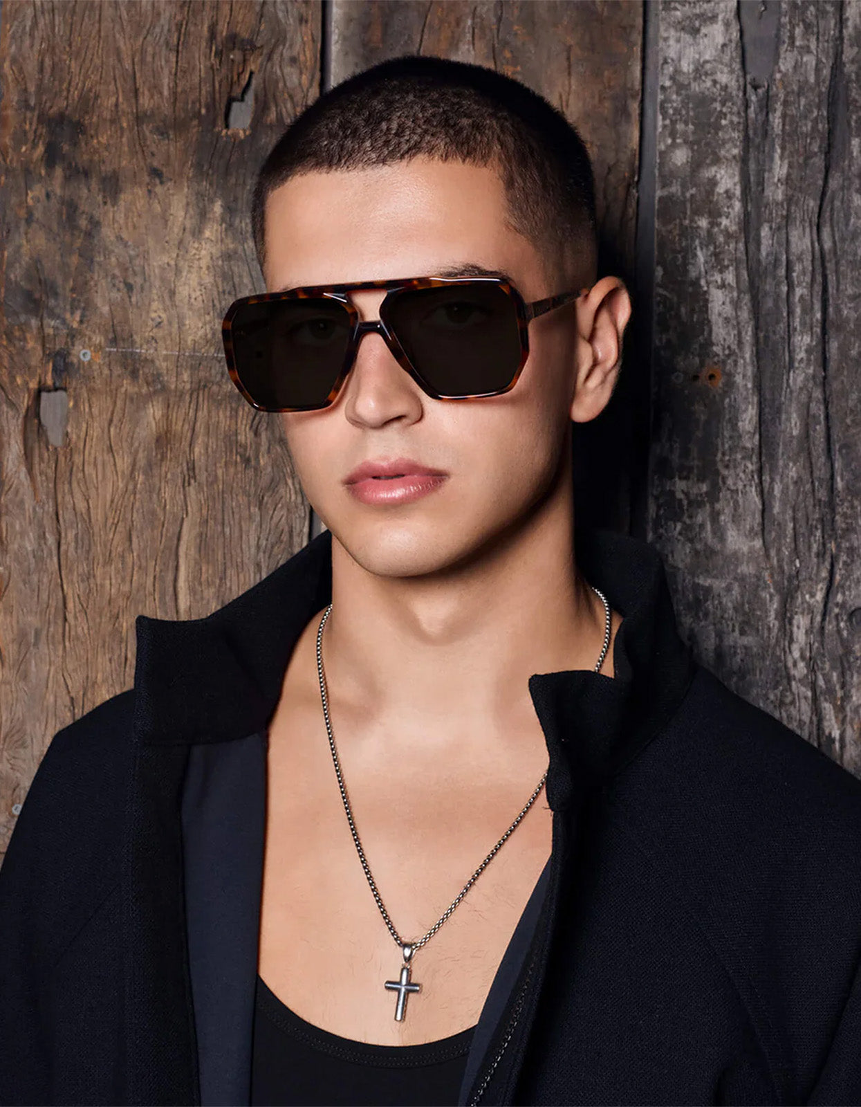 Rodeo Sunglasses - Dark Tort With Gold Metal /Black