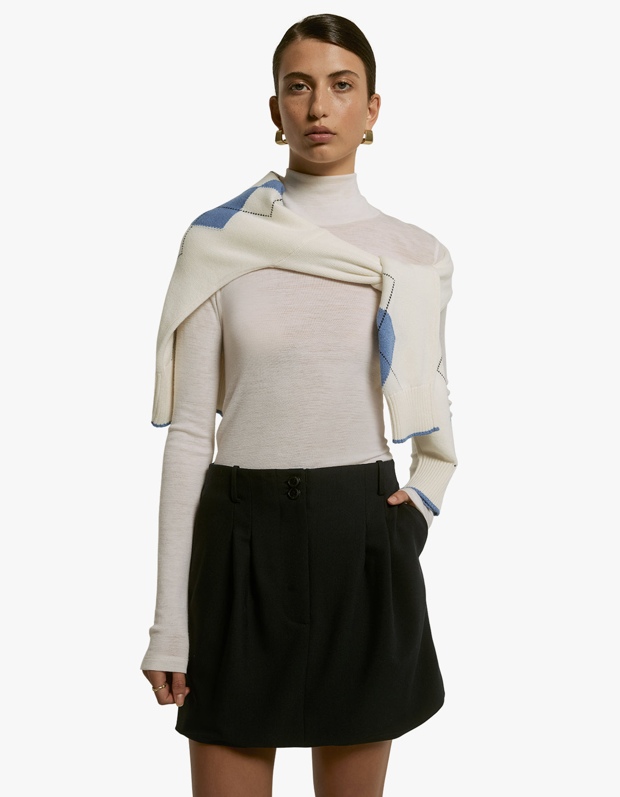 Lucky Knit Sweater - Argile Print