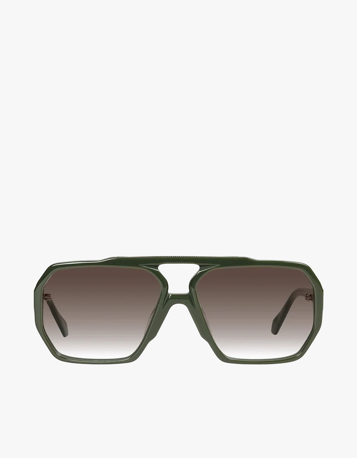 El Rodeo Sunglasses - Army Green / Brown Gradient Lens