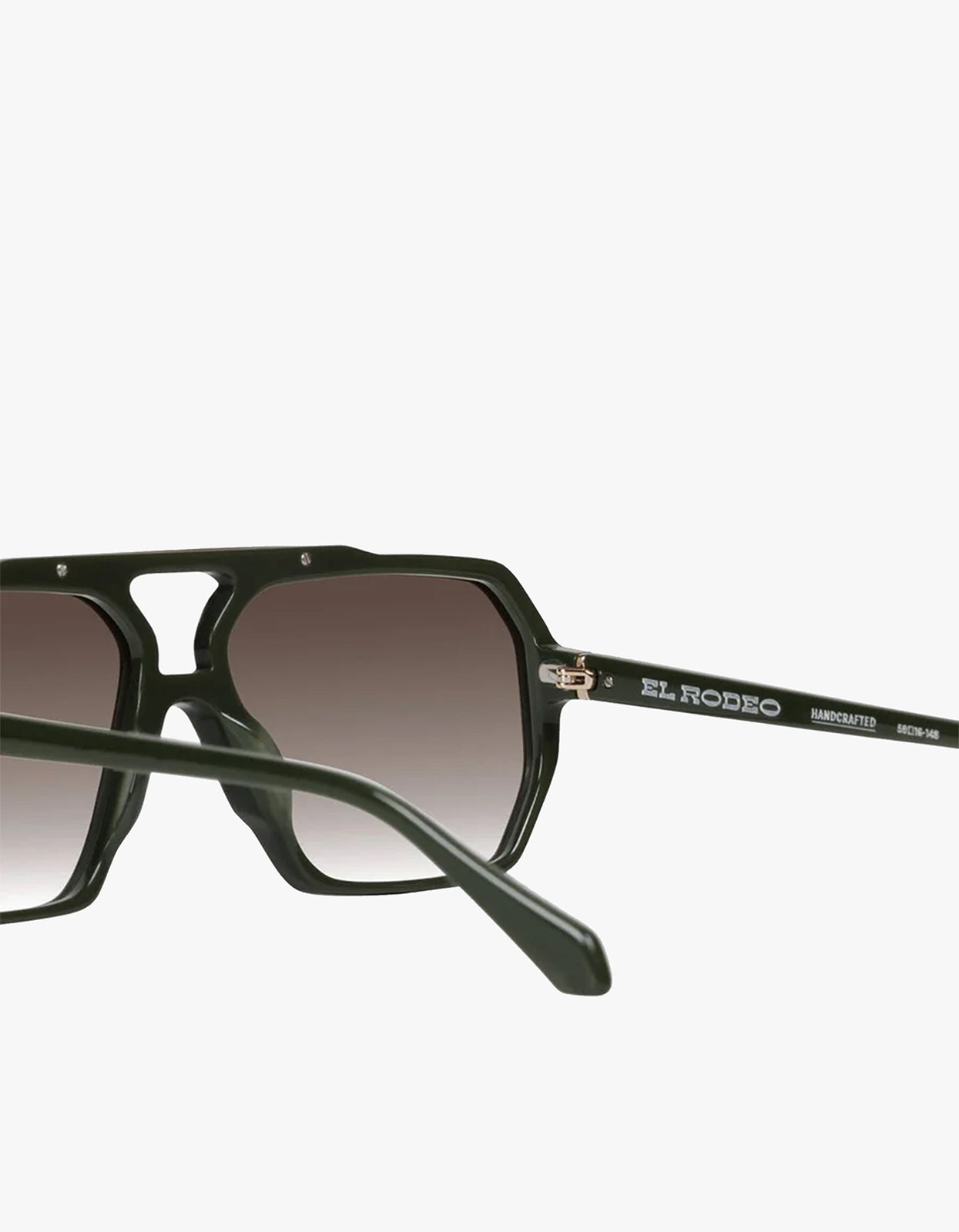 El Rodeo Sunglasses - Army Green / Brown Gradient Lens