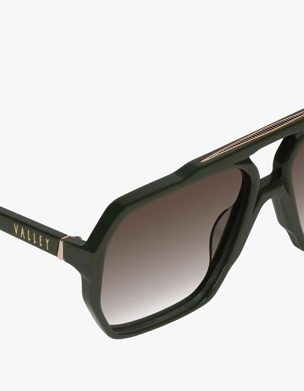 El Rodeo Sunglasses - Army Green / Brown Gradient Lens
