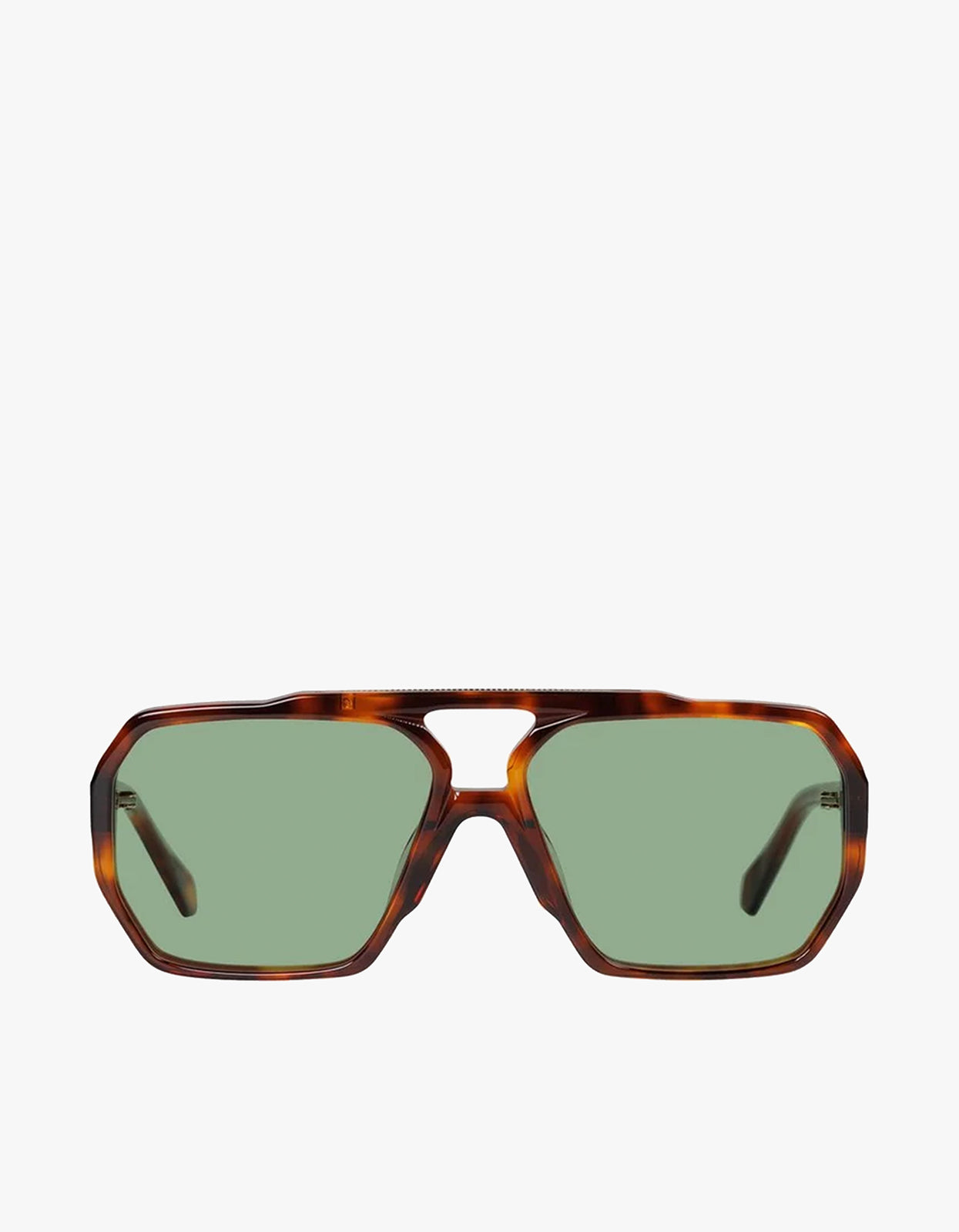 El Rodeo Sunglasses - Hennessy Tort / Olive Green Lens