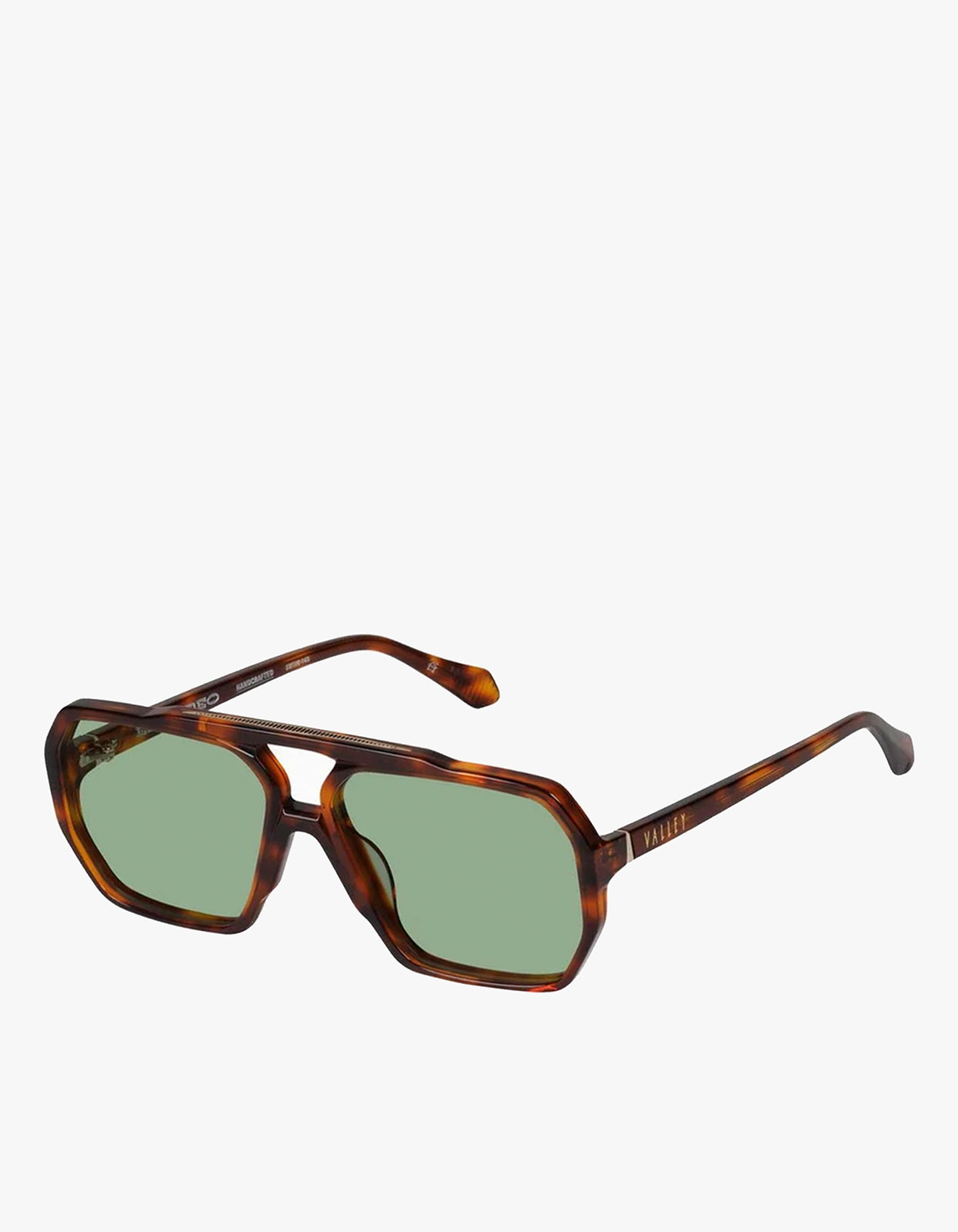 El Rodeo Sunglasses - Hennessy Tort / Olive Green Lens