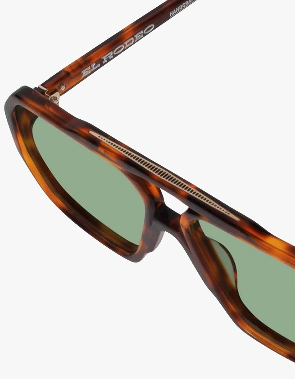 El Rodeo Sunglasses - Hennessy Tort / Olive Green Lens