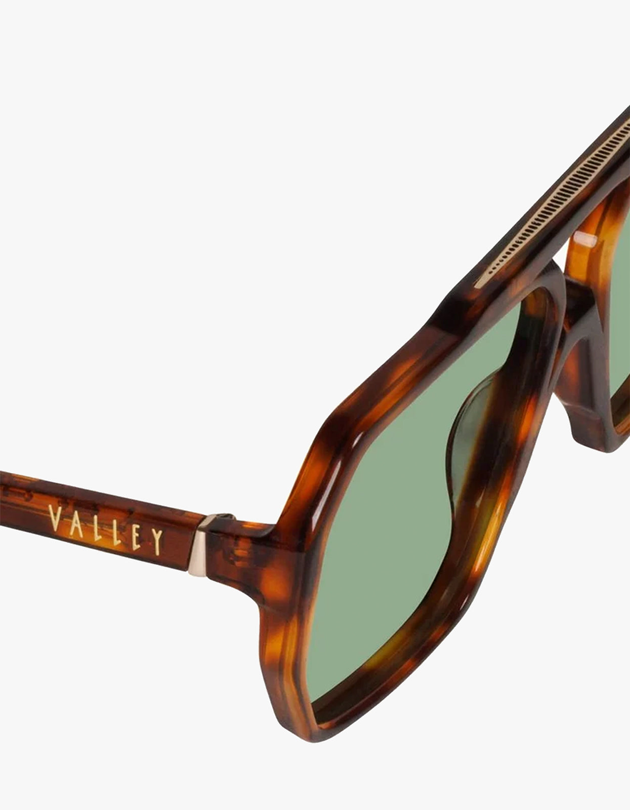 El Rodeo Sunglasses - Hennessy Tort / Olive Green Lens