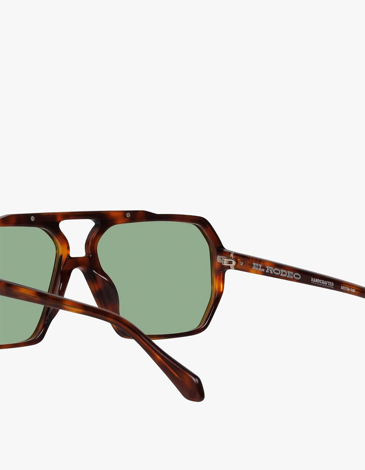 El Rodeo Sunglasses - Hennessy Tort / Olive Green Lens
