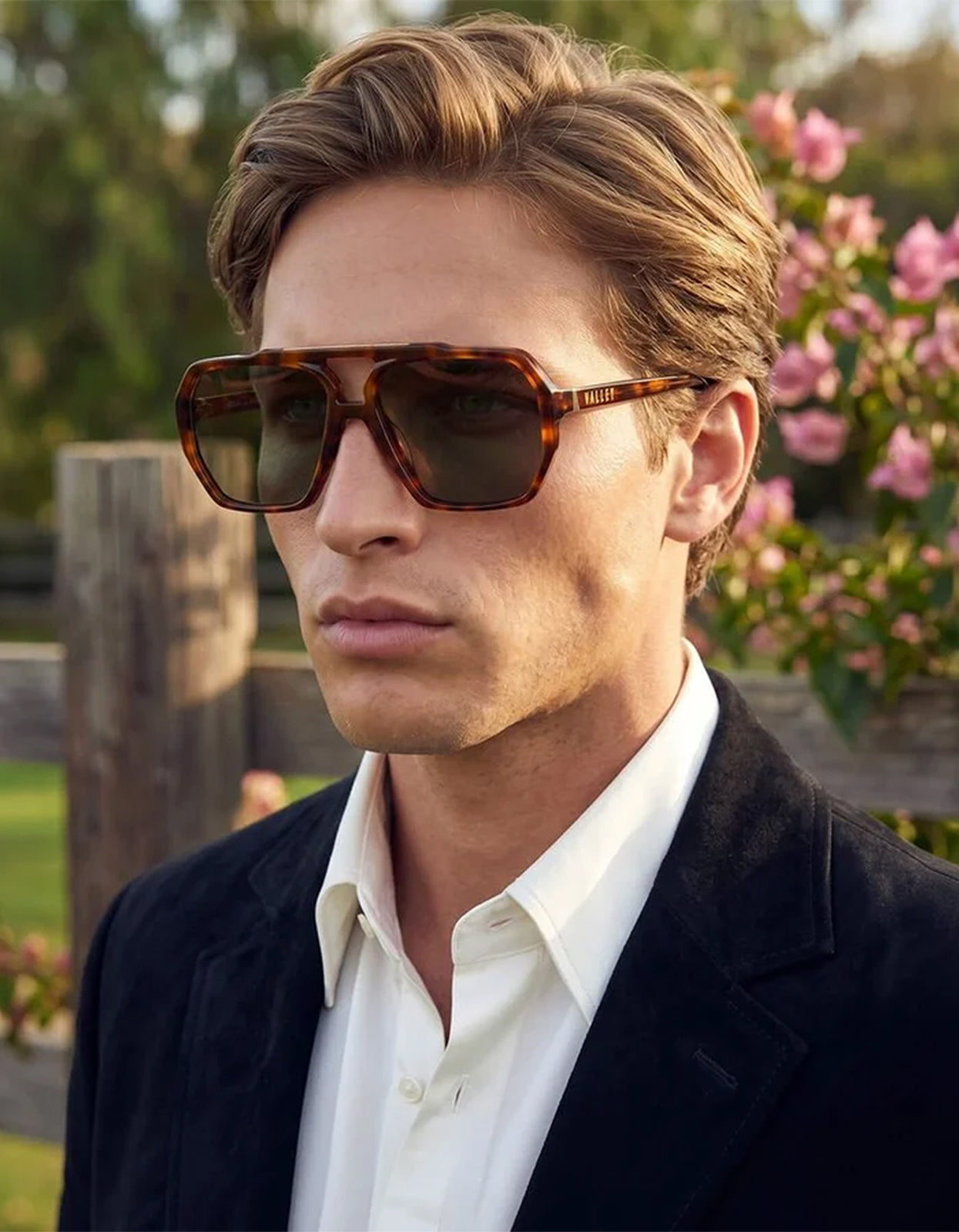 El Rodeo Sunglasses - Hennessy Tort / Olive Green Lens