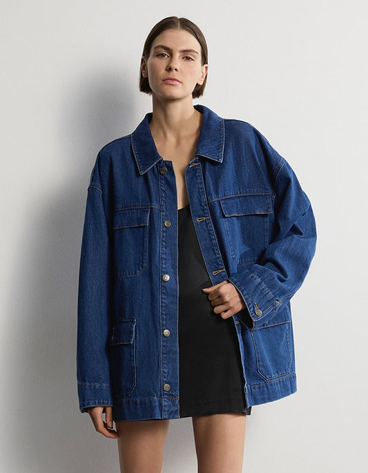 The Brooklyn Jacket - Mid-Blue