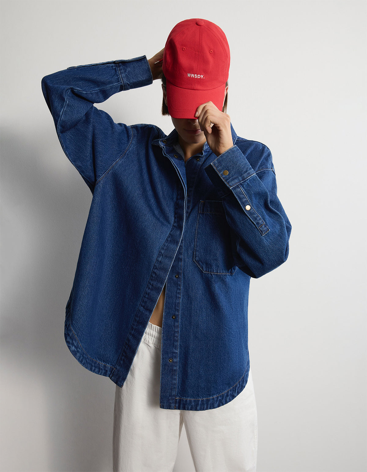 The Ari Overshirt - Mid-Blue