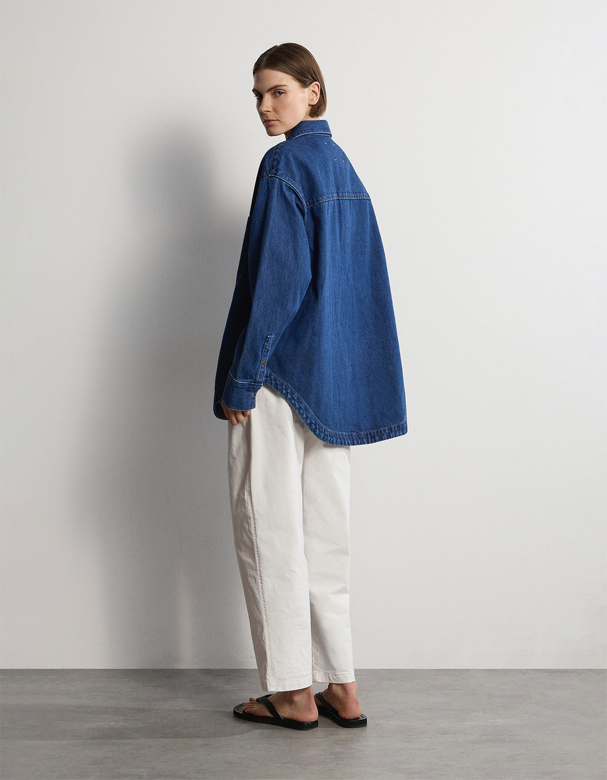 The Ari Overshirt - Mid-Blue