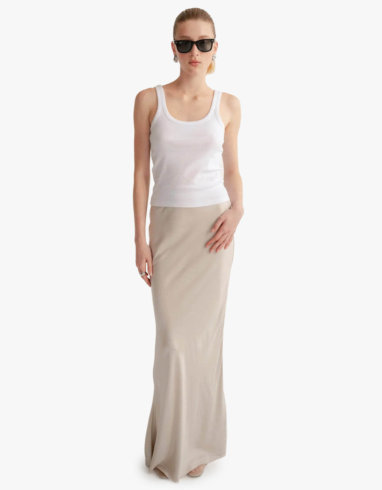 The Noa Skirt - Nude