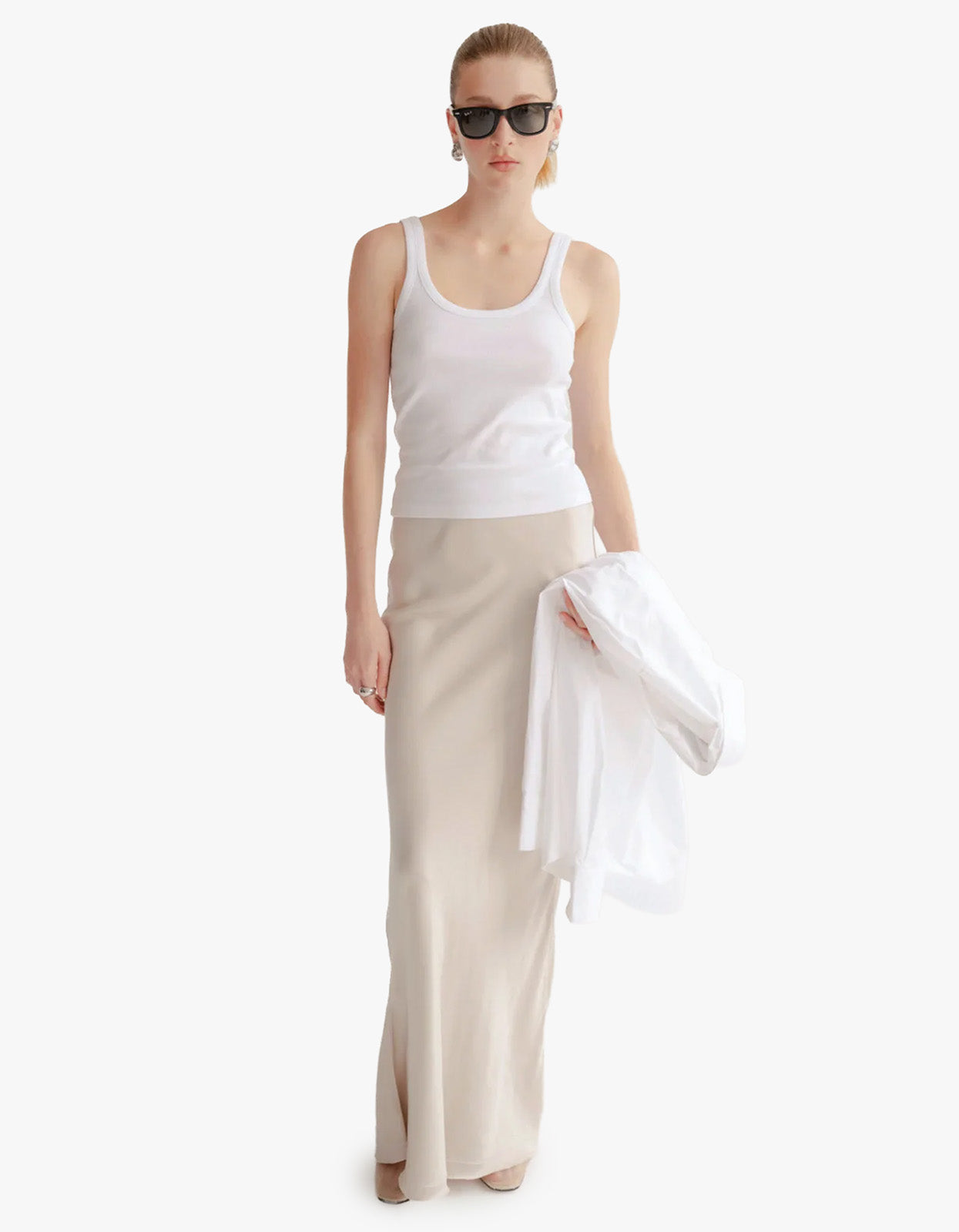 The Noa Skirt - Nude