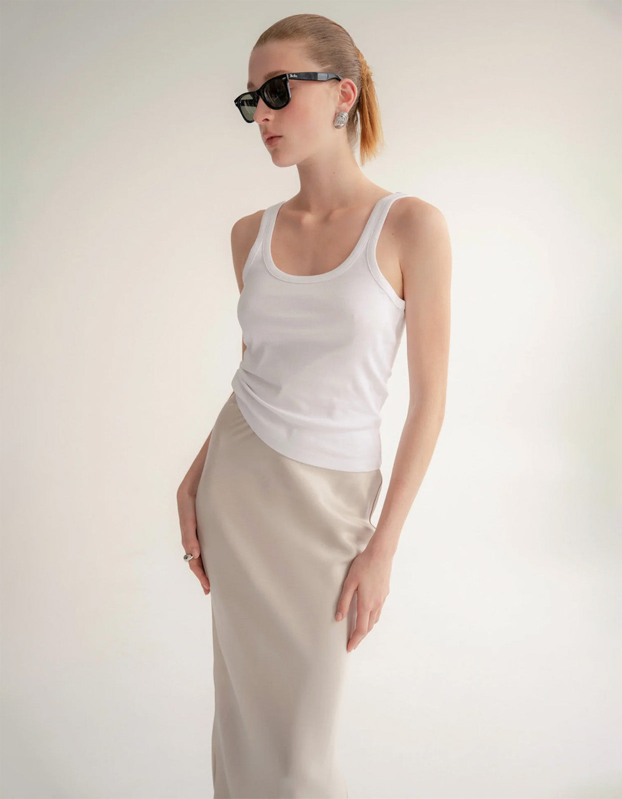 The Noa Skirt - Nude
