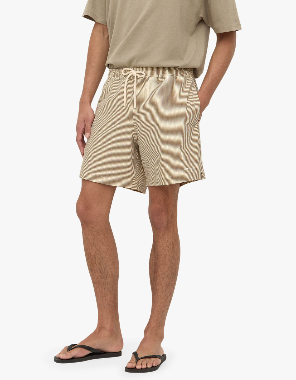 Ward Swim Short - Biscuit/Limestone