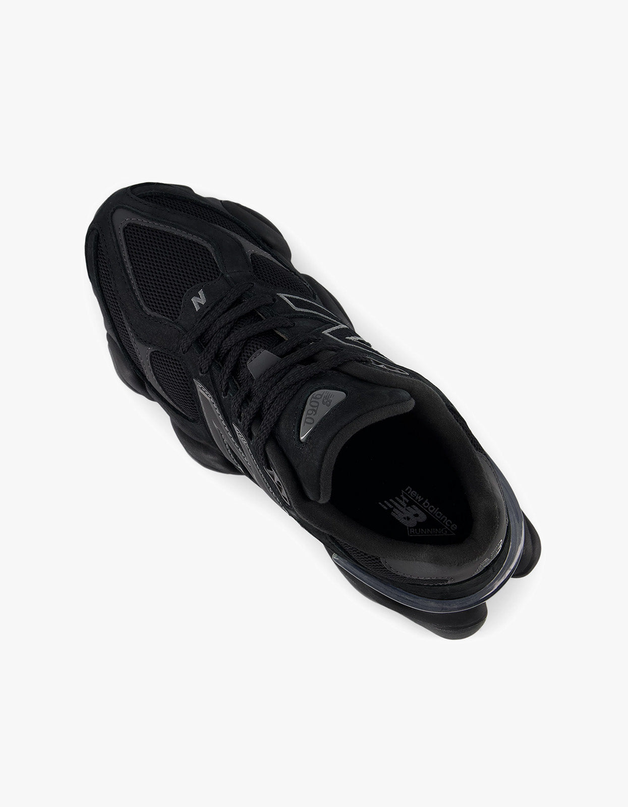 Womens 9060 - Black / Black Cement