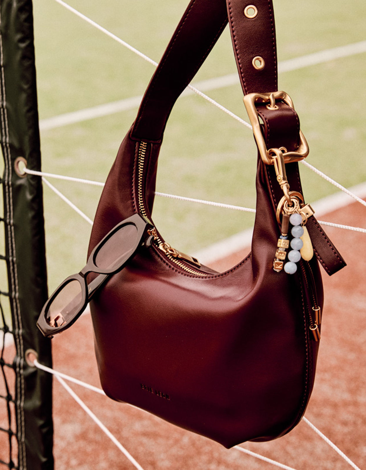 Everyday Croissant Bag - Bordeaux