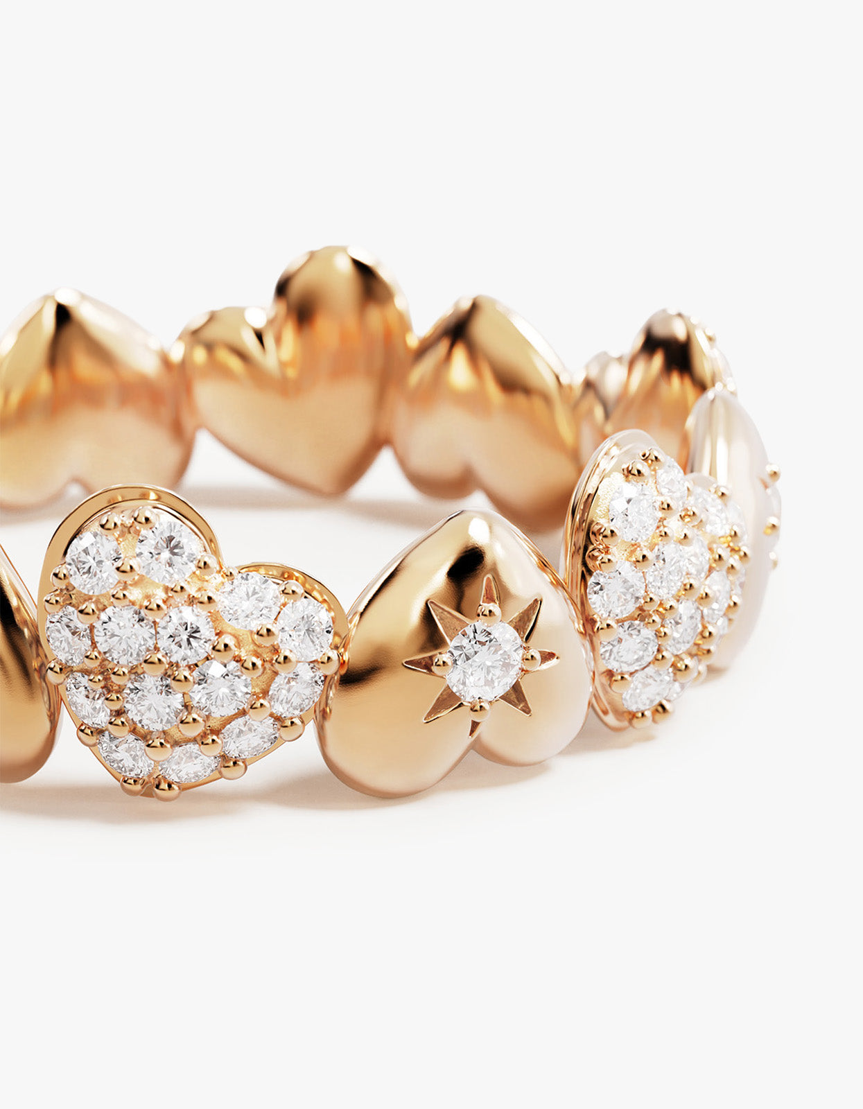 You Have My Heart Band Ring - 18K Gold Vermeil