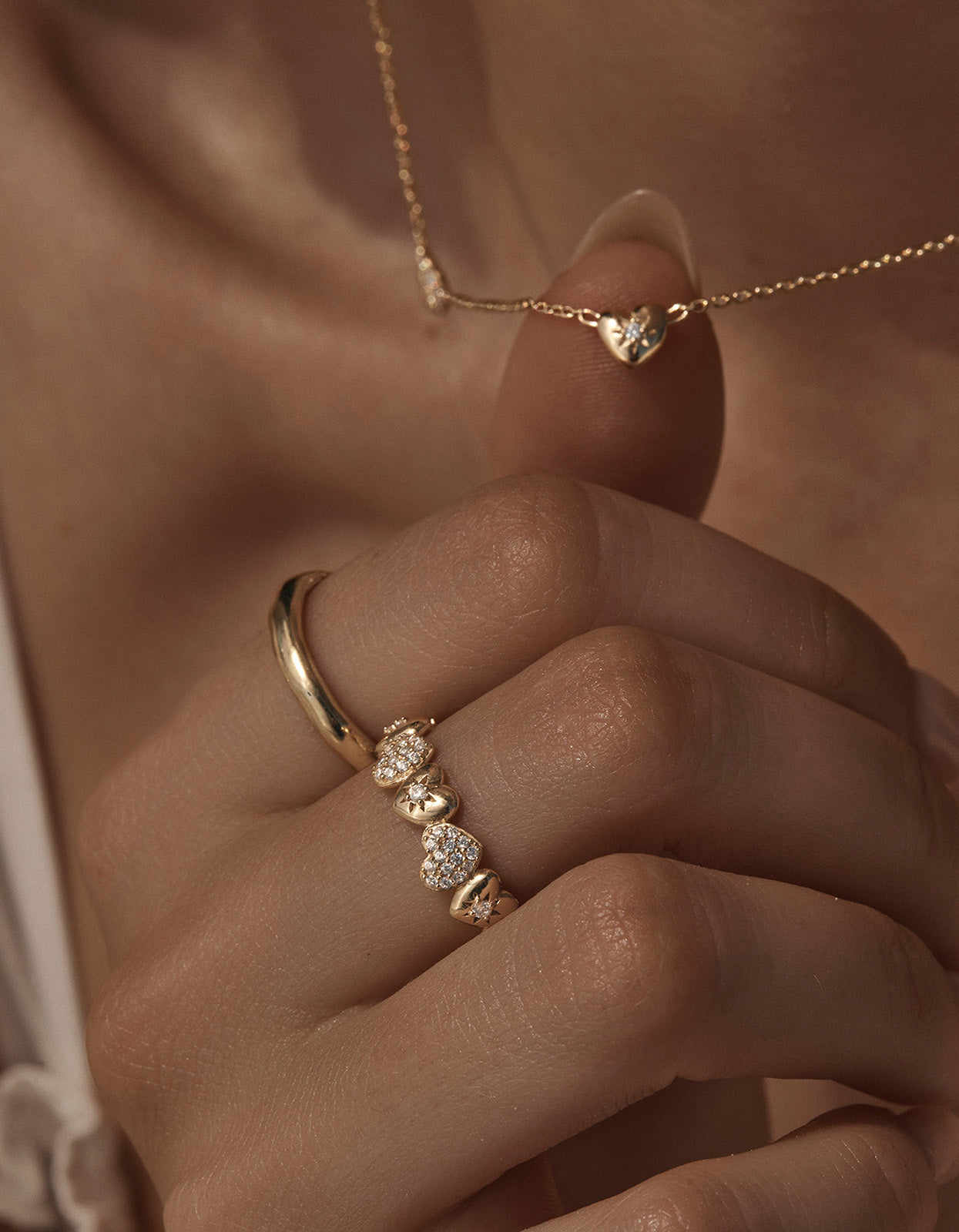 You Have My Heart Band Ring - 18K Gold Vermeil